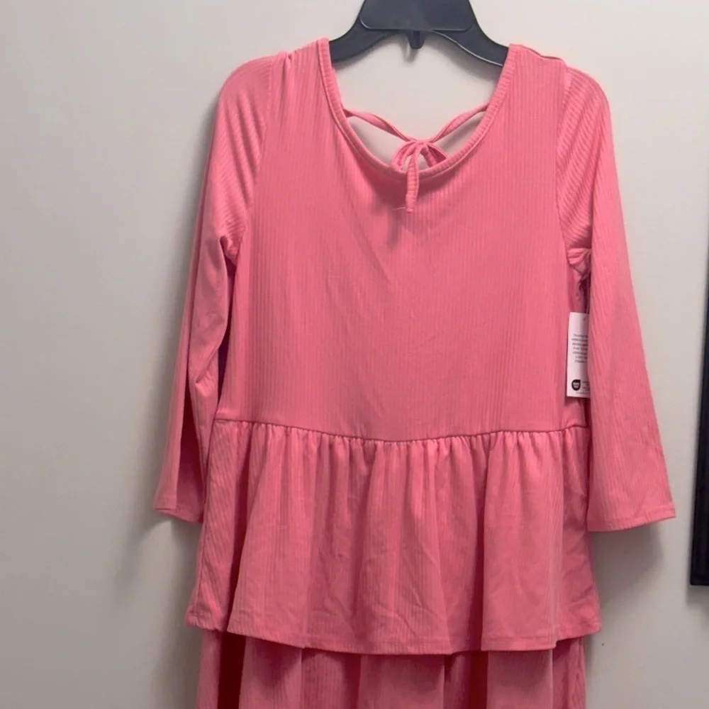 Epic Threads Big Girls Ribbed-Knit Tiered Ruffled Dress Sweetheart Size L